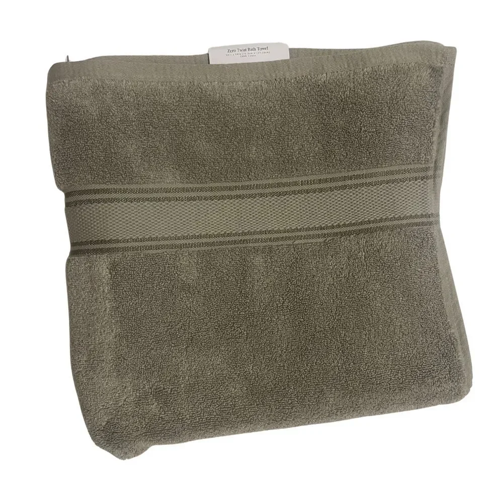 100% Cotton Bath Towel Super Soft Zero Twist 30